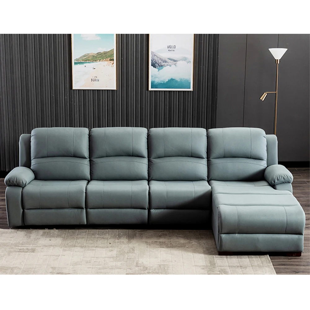 Home Cinema Recliners - Sofá Reclinable Eléctrico Manual de Cuero