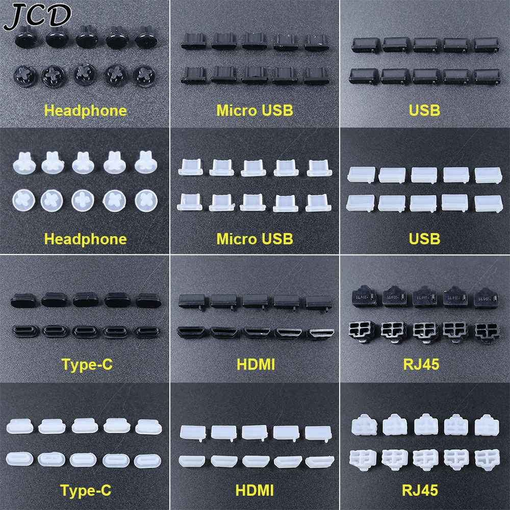 Home Cinema Usb - JCD-Tapones antipolvo de silicona tipo C