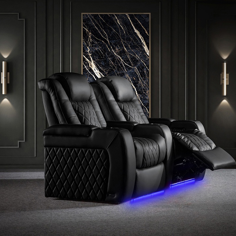 Home Cinema Recliners - Juego de sofás reclinables eléctricos de