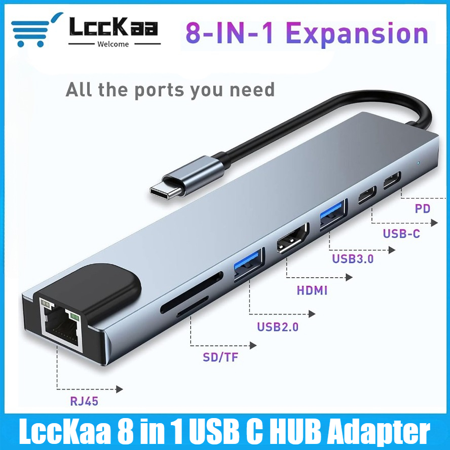 Home Cinema Usb - Hub USB C 8/7 en 1,