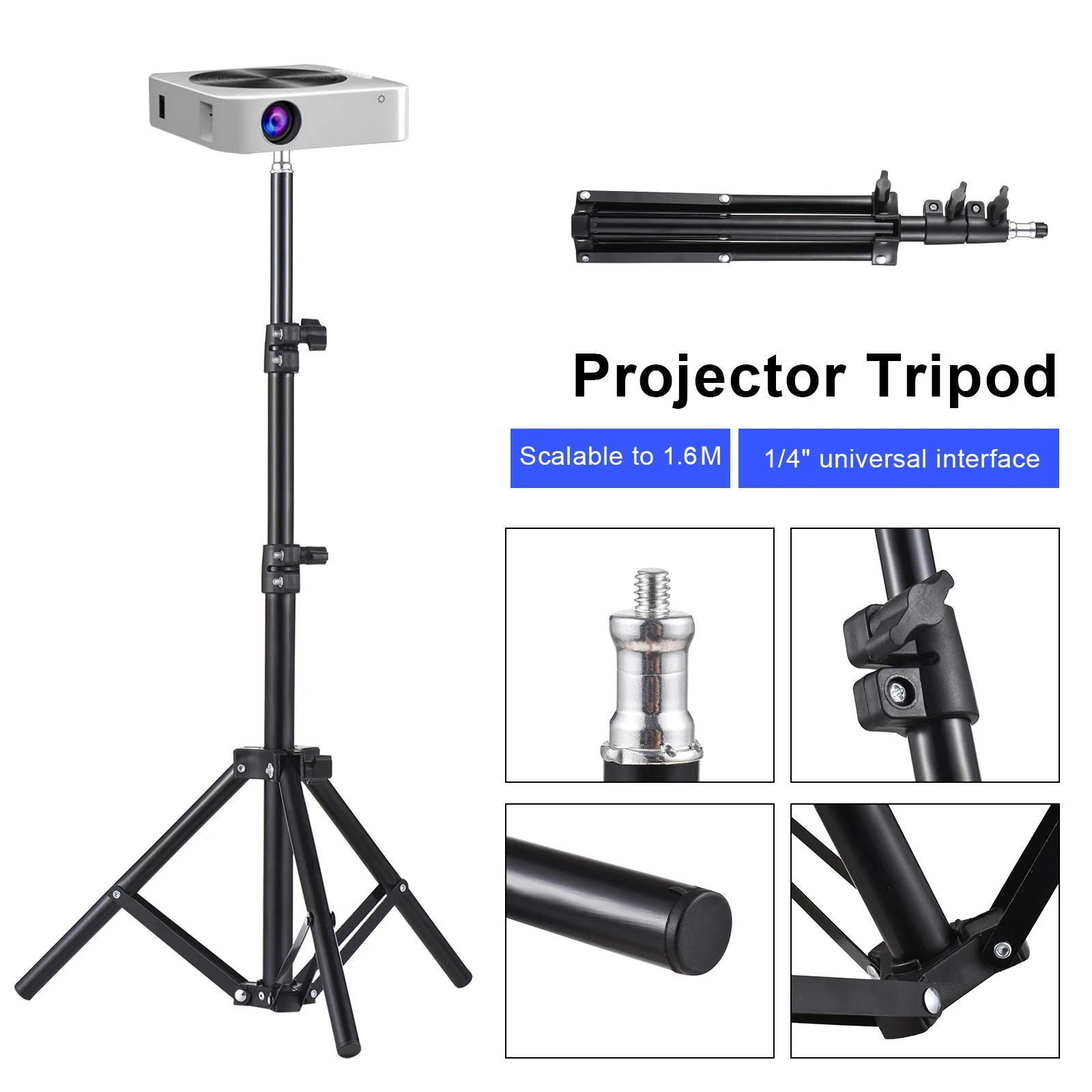 Projector Tripod Stand - Soporte Universal para proyector, soporte extensible