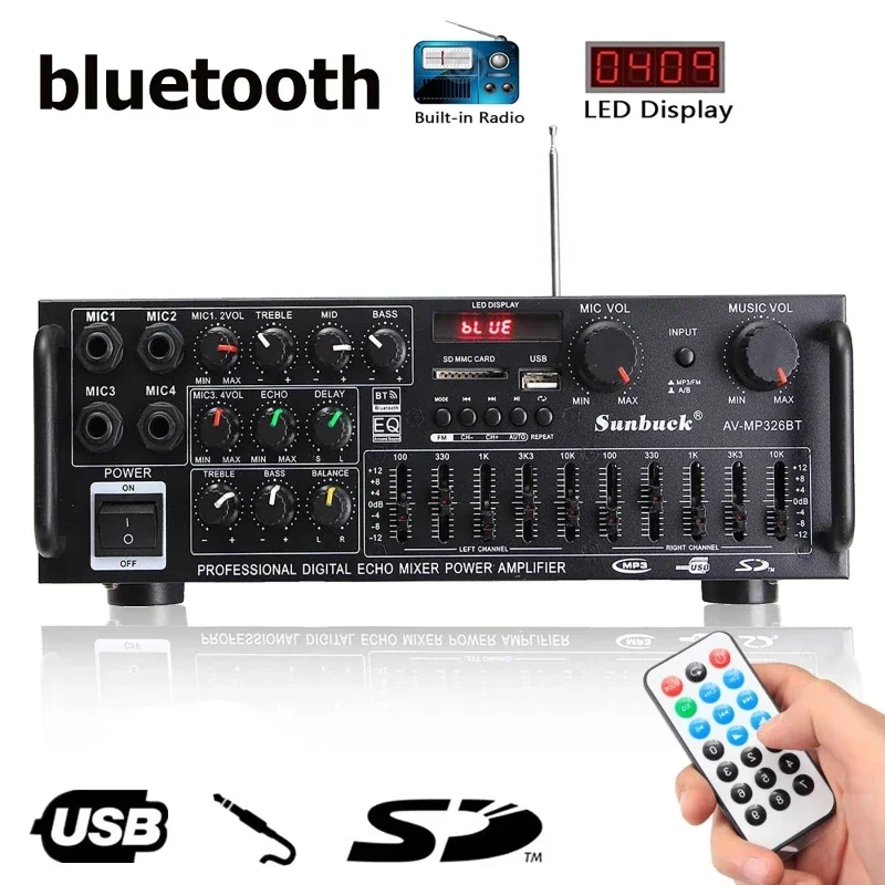 Home Cinema Receiver - AMPLIFICADOR DE POTENCIA DE Audio bluetooth