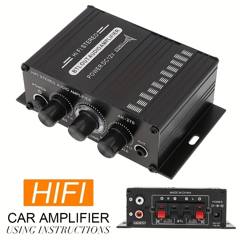 Home Cinema Sound System - Mini Amplificador de Potencia AK-270 de