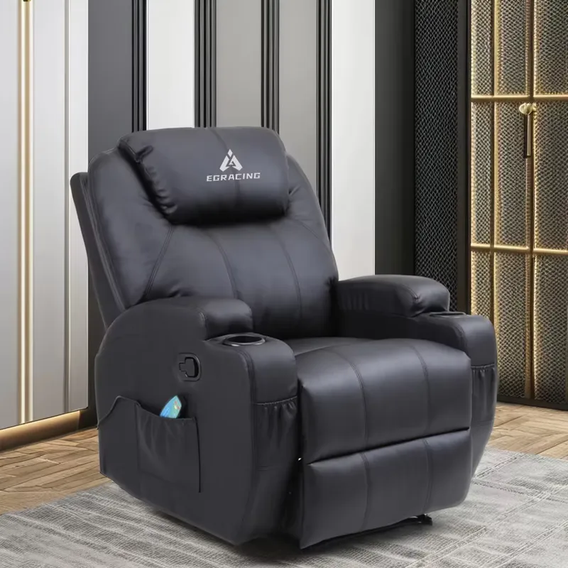 Home Cinema Recliners - Sillón Reclinable Individual Moderno, de Cuero