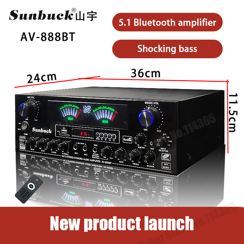 AMPLIFICADOR Digital Bluetooth - Home Cinema Receiver reseña y precio