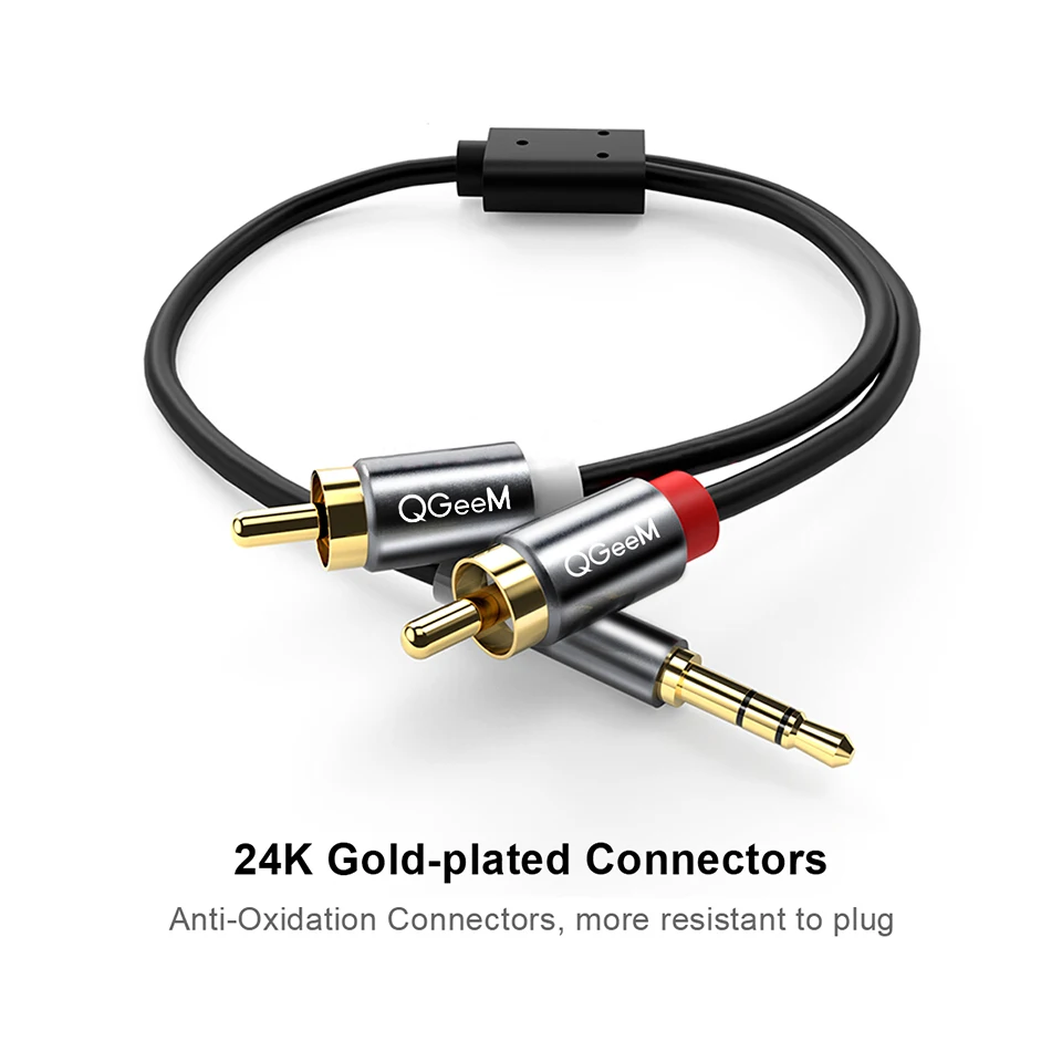 Cable RCA QGeeM 2RCA a 3.5mm,  - Home Cinema Sound System reseña y precio