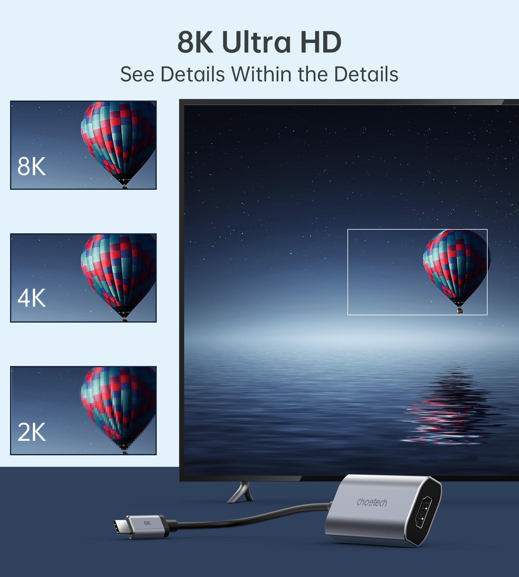Adaptador USB C a HDMI 8K, ada - Home Cinema Usb reseña y precio