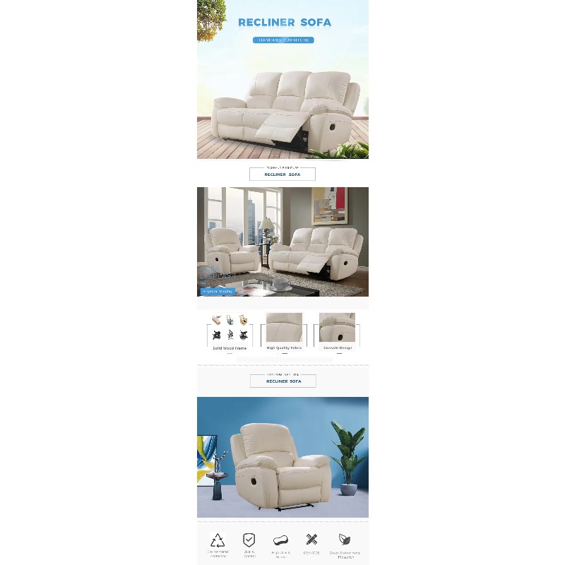 Sofá Moderno Reclinable Eléctr - Home Cinema Recliners reseña y precio