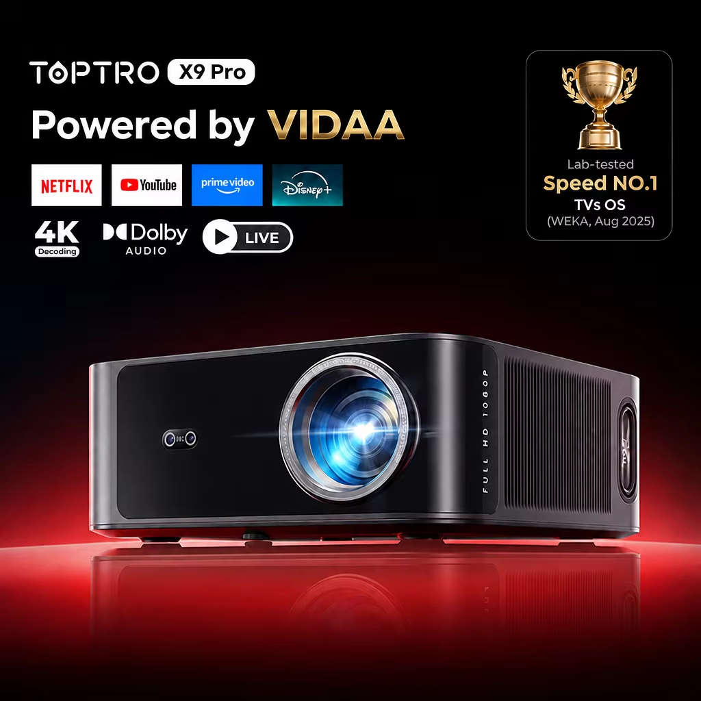 Proyector Toptro True 920ANSI  - Netflix Home Cinema reseña y precio