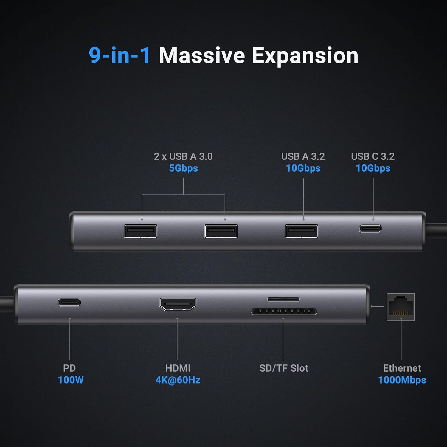 UGREEN Revodok Pro 109 USB C H - Home Cinema Usb reseña y precio