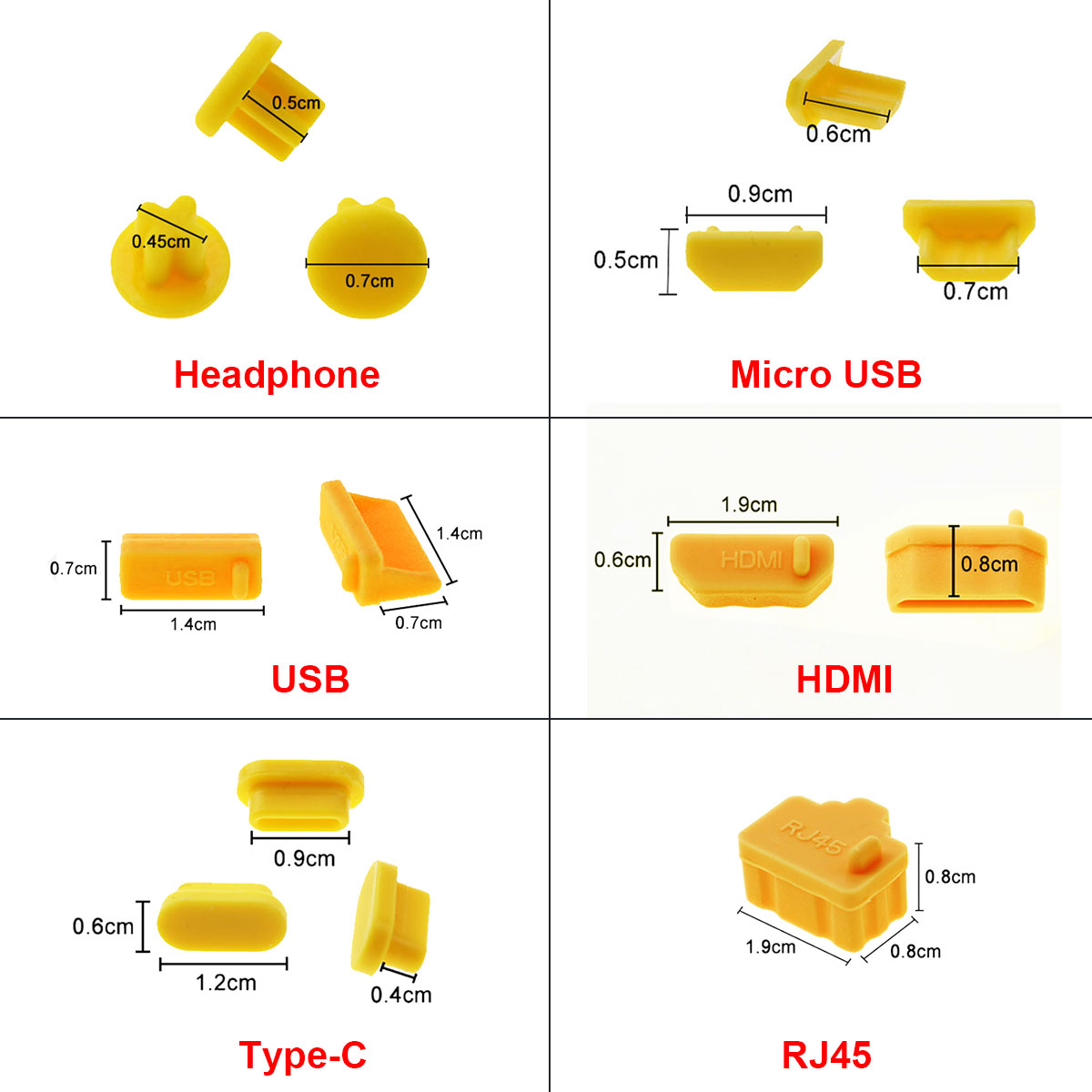 JCD-Tapones antipolvo de silic - Home Cinema Usb reseña y precio