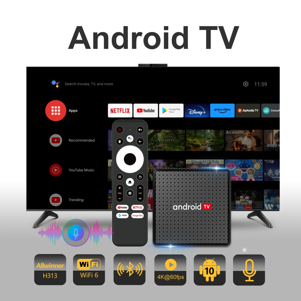 Wudung X5 TV Box AndroidTV All - Netflix Home Cinema reseña y precio