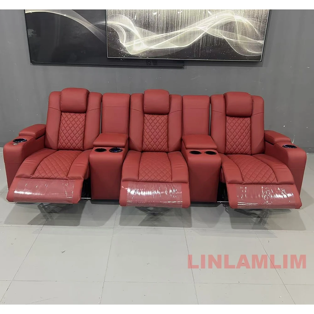 Linlamlim Sofá reclinable de l - Home Cinema Recliners reseña y precio