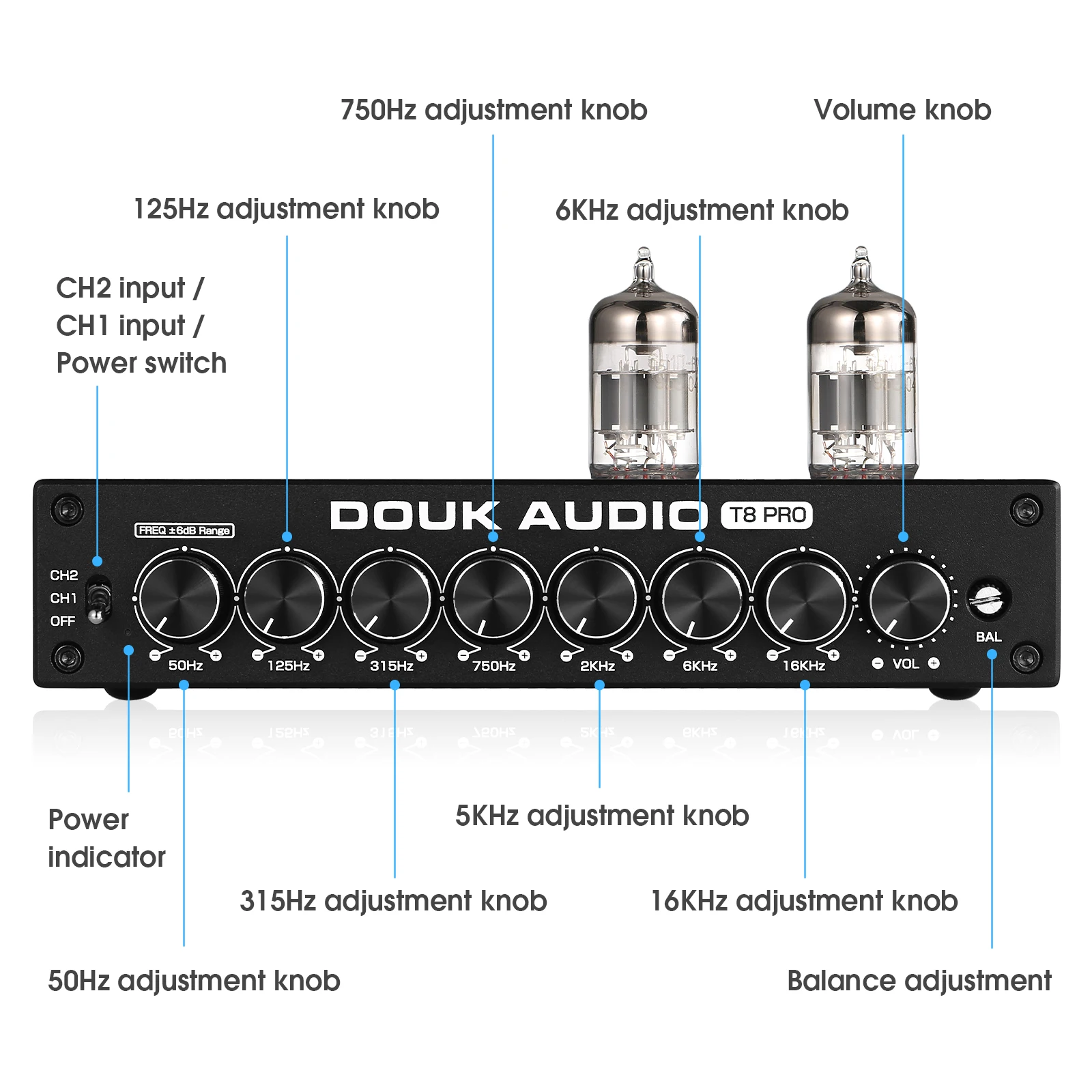 Nobsound-ecualizador EQ HiFi d - Home Cinema Receiver reseña y precio