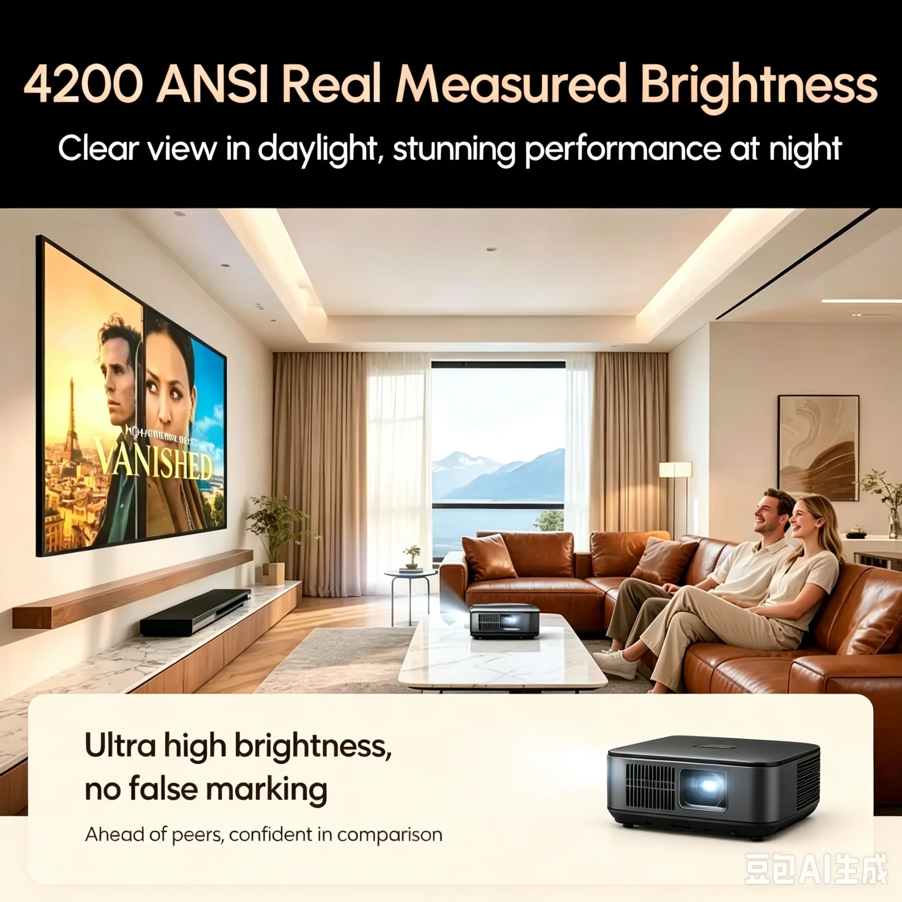 Proyector Oficial Google TV 4K - Netflix Home Cinema reseña y precio
