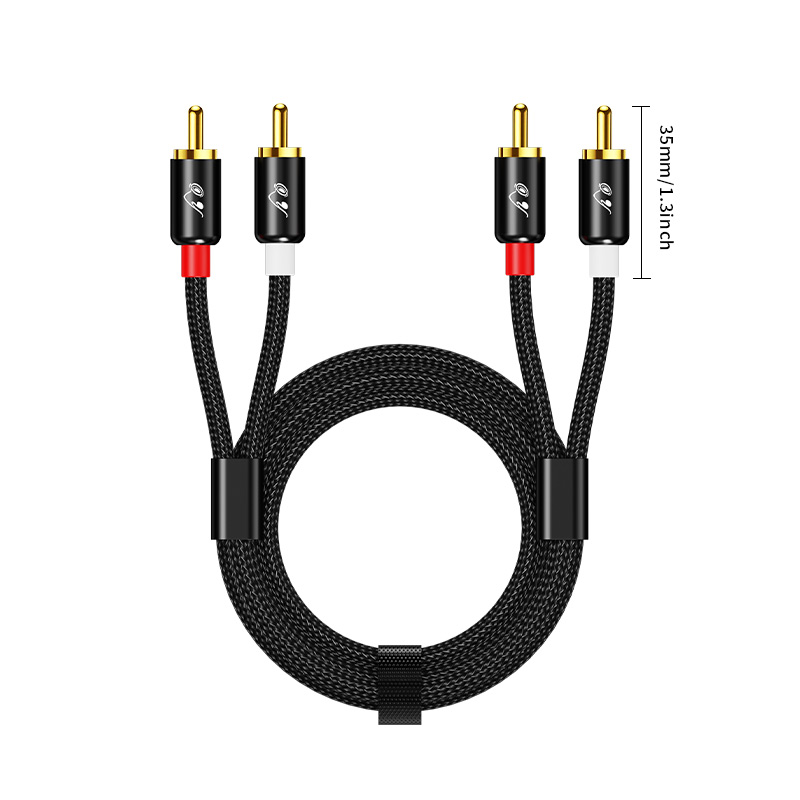 Cable Estéreo RG 2 RCA a 2 RCA - Home Cinema Speakers reseña y precio
