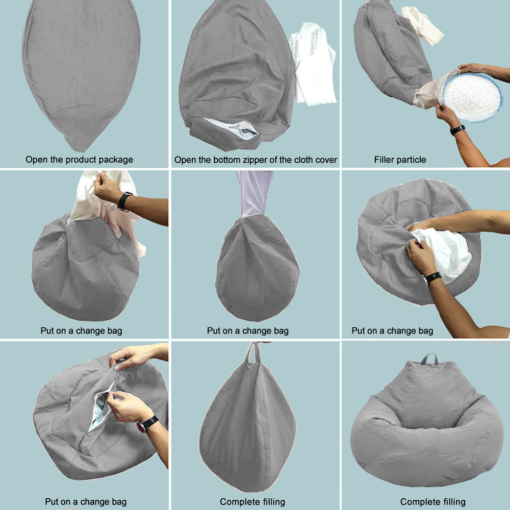 Sofás perezosos sin relleno pa - Recliner Sofa Cover reseña y precio
