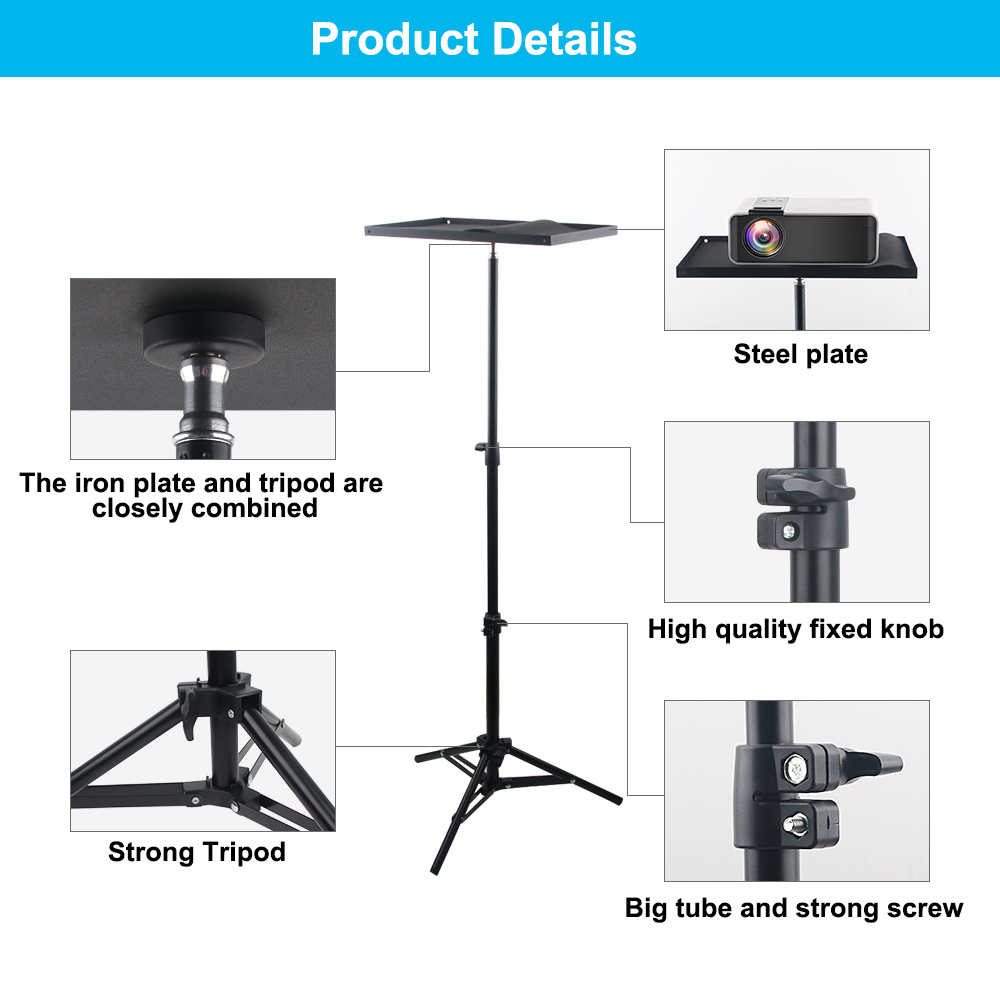 110cm 160cm ajustable Universa - Projector Tripod Stand reseña y precio