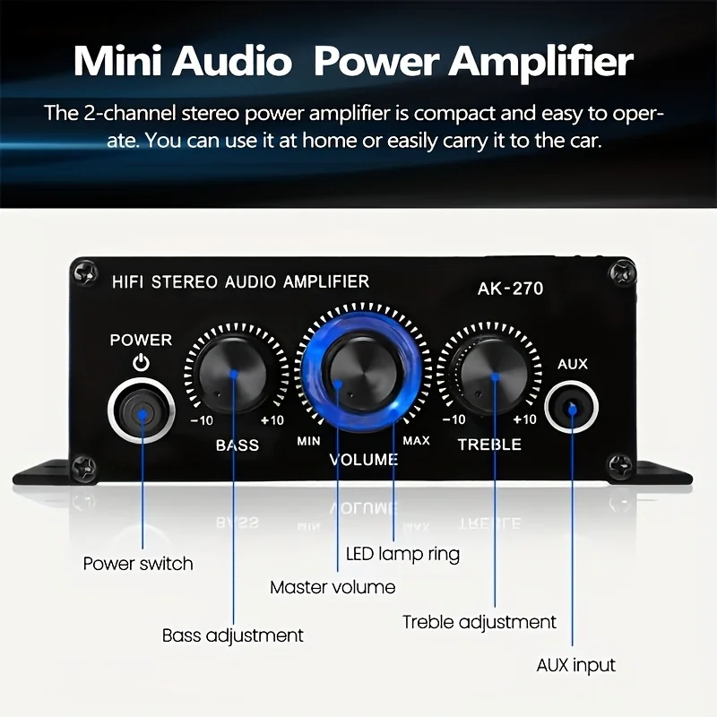 Mini Amplificador de Potencia  - Home Cinema Sound System reseña y precio