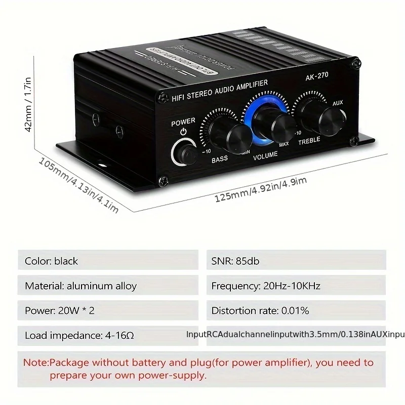 Mini Amplificador de Potencia  - Home Cinema Sound System reseña y precio