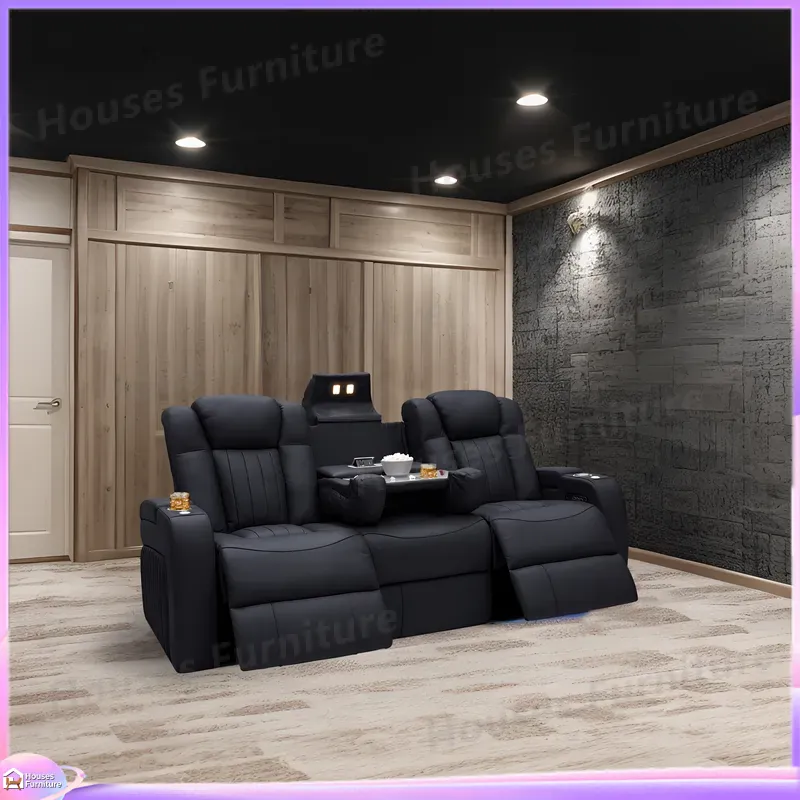 Sillón Reclinable de Cuero par - Home Cinema Recliners reseña y precio